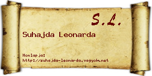 Suhajda Leonarda névjegykártya